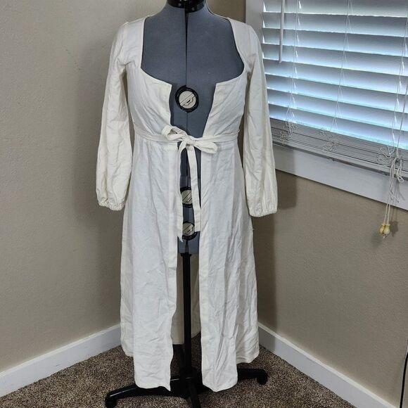Rachel Pally Tie Front Duster White Size S Rachel Pally Duster - Picture 1 of 16